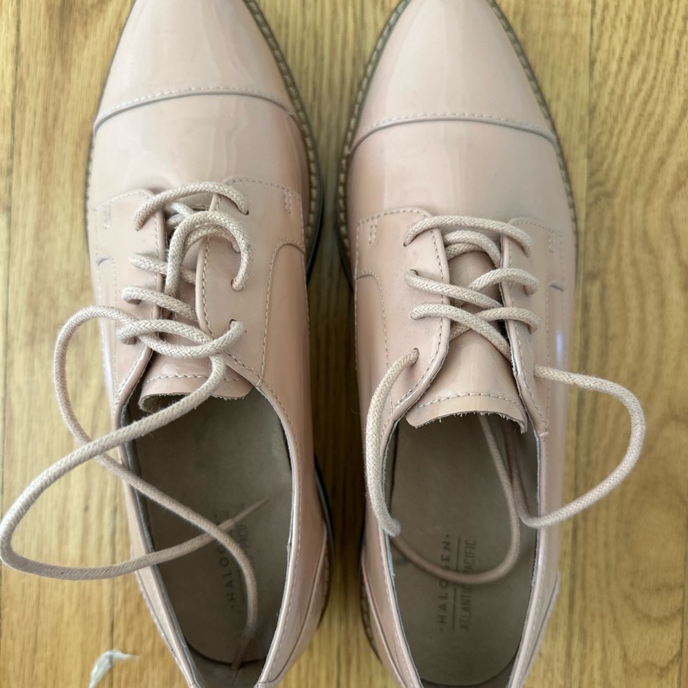 Halogen Women's Patent Leather Oxford Shoes - Pink